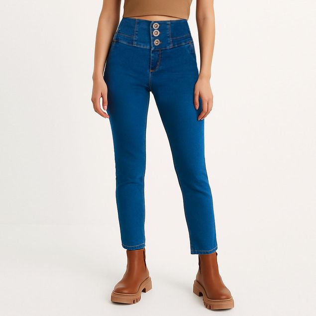Jeans-Case-Con-Tres-Botones-Para-Mujer-52793-A