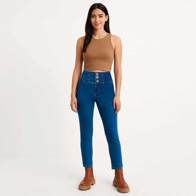 Jeans-Case-Con-Tres-Botones-Para-Mujer-52793-A