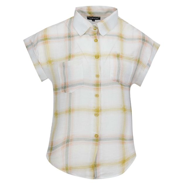 Blusa-Top-Model-Casual-De-Cuadros-Para-Mujer-B-15883