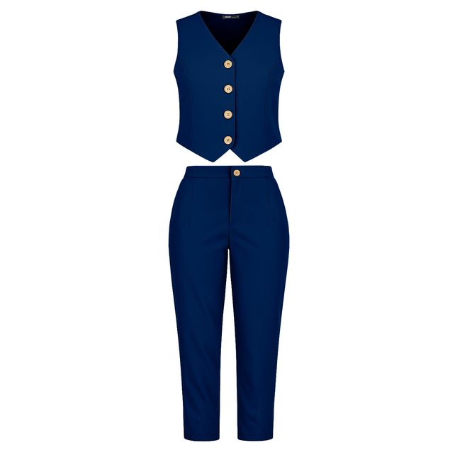 Conjunto-Zawary-De-Chaleco-Con-Pantalon-Para-Mujer-CH-3012R