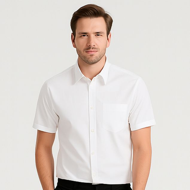 Camisa-Oggi-De-Vestir-Manga-Corta-Para-Hombre-2311300