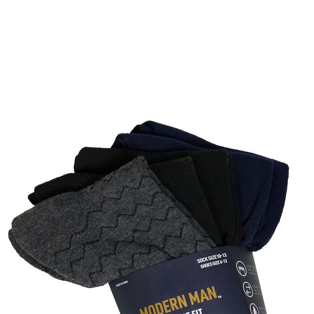 Calcetin-Modern-Man-De-Vestir-Con-5-Paras-Para-Hombre-MOD116-BK