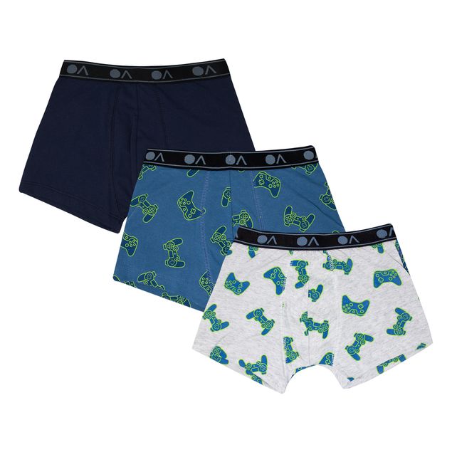 Set-De-Boxer-Optima-Estampado-Gamer-Con-3-Pzas.-Para-Niño-370DI