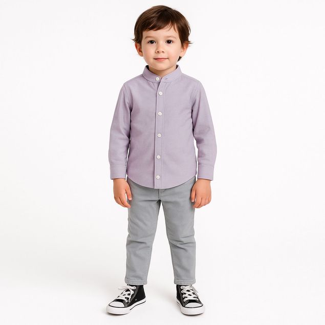 Camisa-Estivaneli-Cuello-Mao-Para-Niño-CVSK-101128