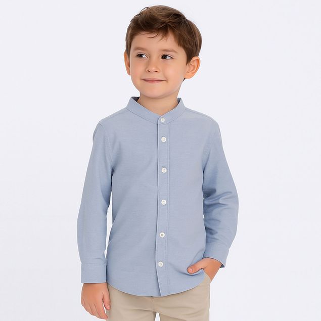 Camisa-Estivaneli-Cuello-Mao-Para-Niño-CVSK-101139